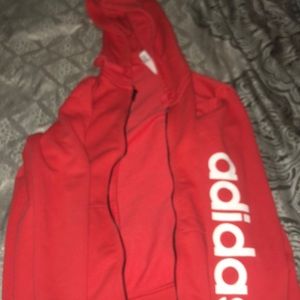 Orange Zip up Adidas Jacket